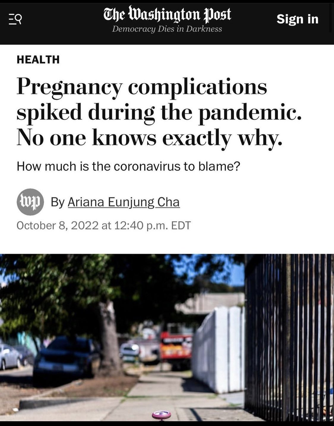 Mysterious Preganancy Complications